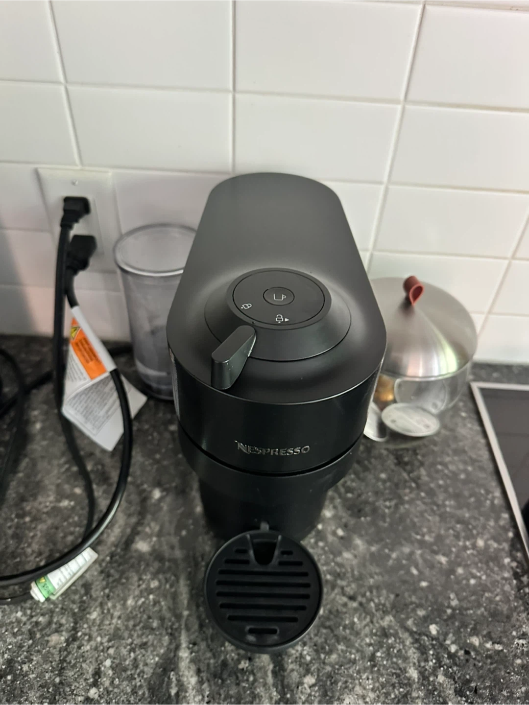 Nespresso Vertuo Next Coffee Machine and Storage Jar set