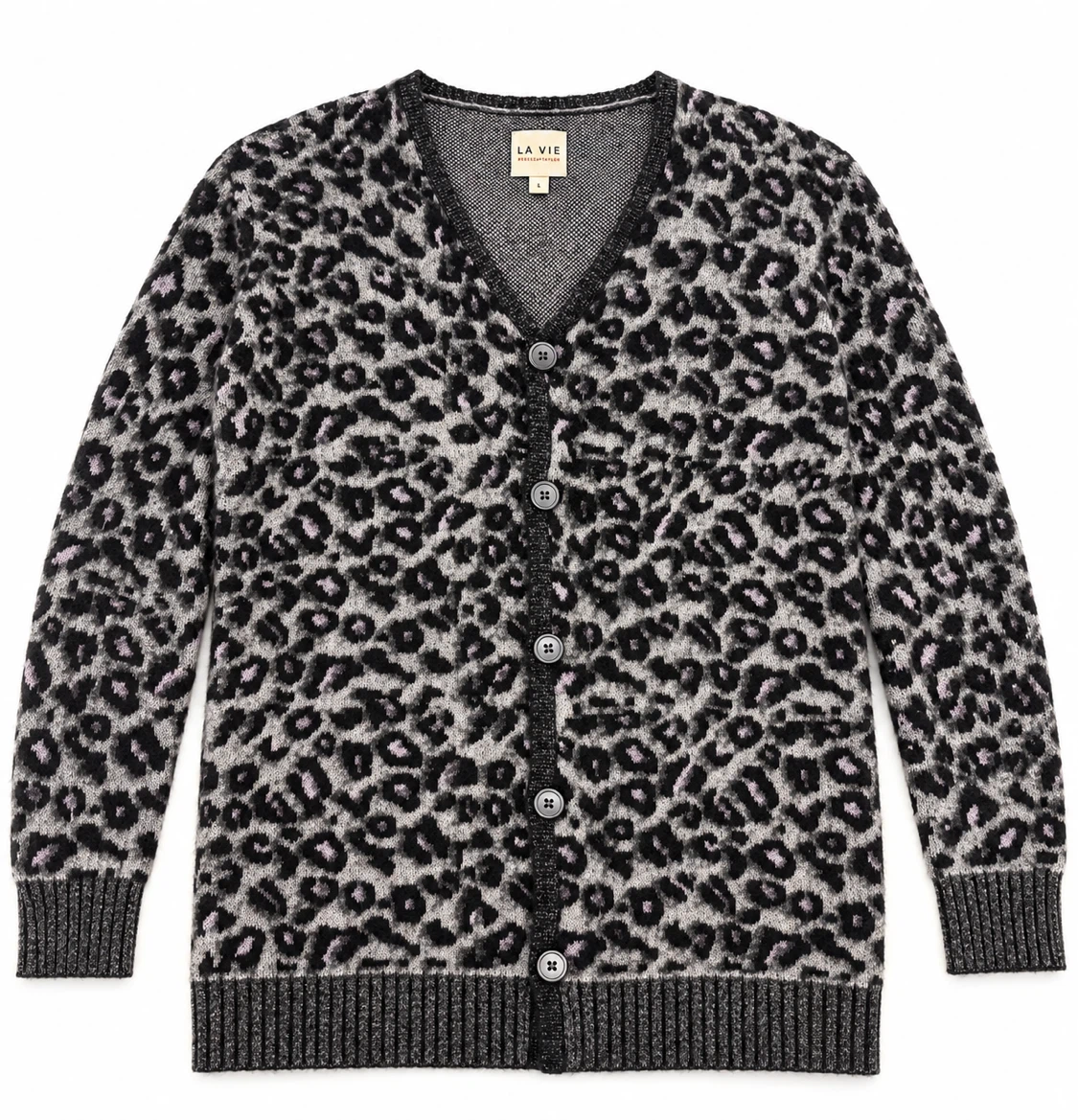 La Vie Rebecca Taylor Leopard Cardigan