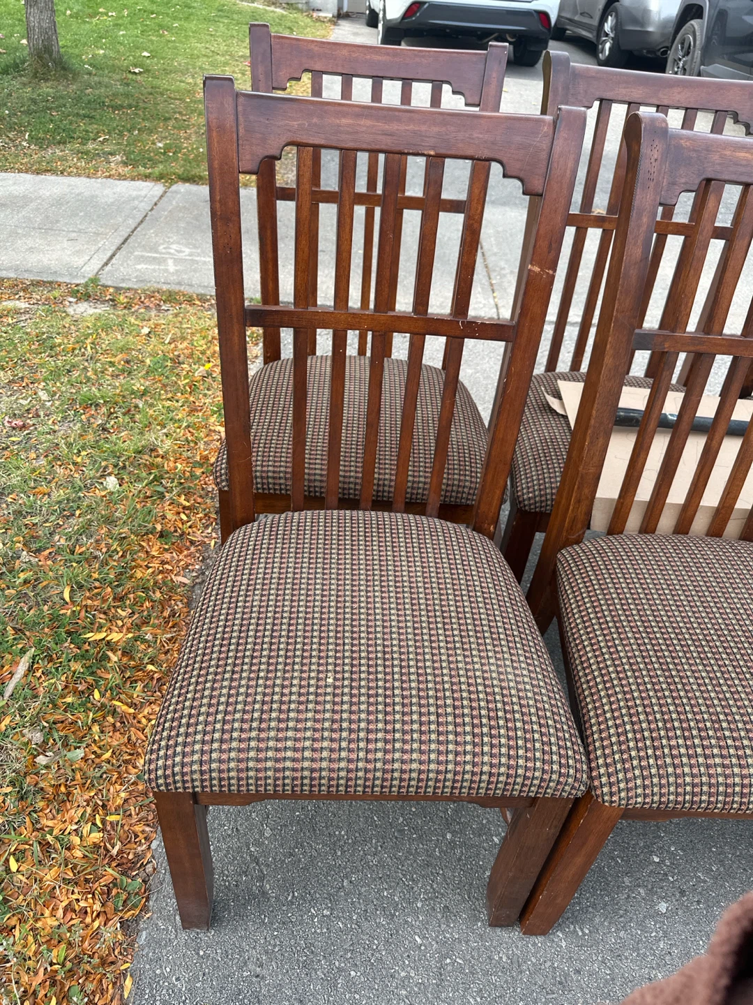 Set of 6 Wooden Dining Chairs - photo 3