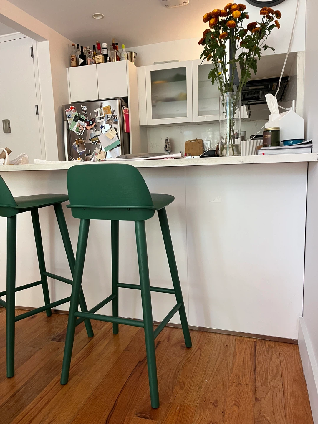 Muuto Nerd Bar Stools in Green - photo 2