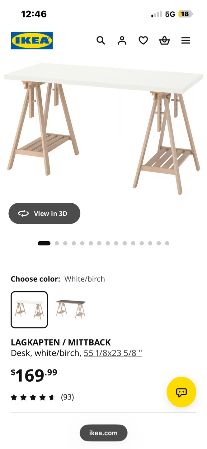 IKEA LAGKAPTEN / MITTBACK Desk - photo 3