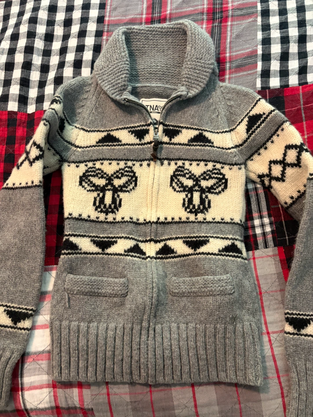 Kids TNA Zip-Up Knit Sweater