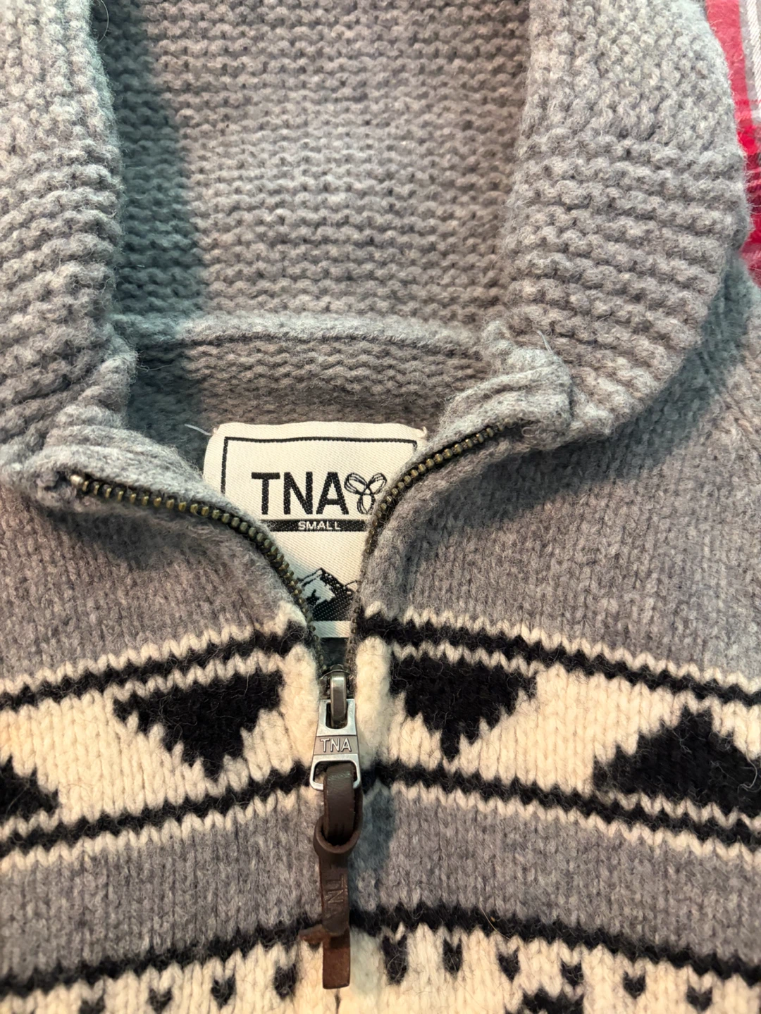 Kids TNA Zip-Up Knit Sweater - photo 2