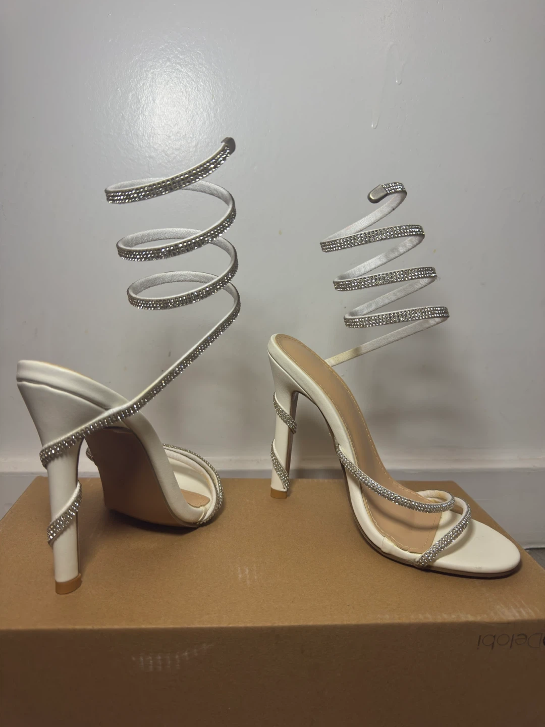Delobi Rhinestone Spiral Heels - photo 4