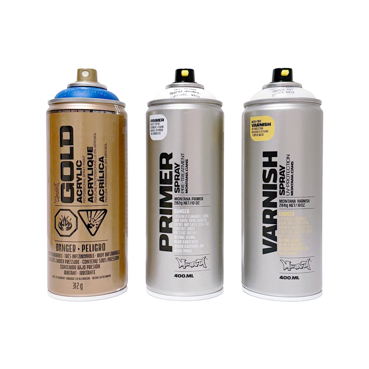 MONTANA GOLD & TECH Spray Cans, 3 pcs