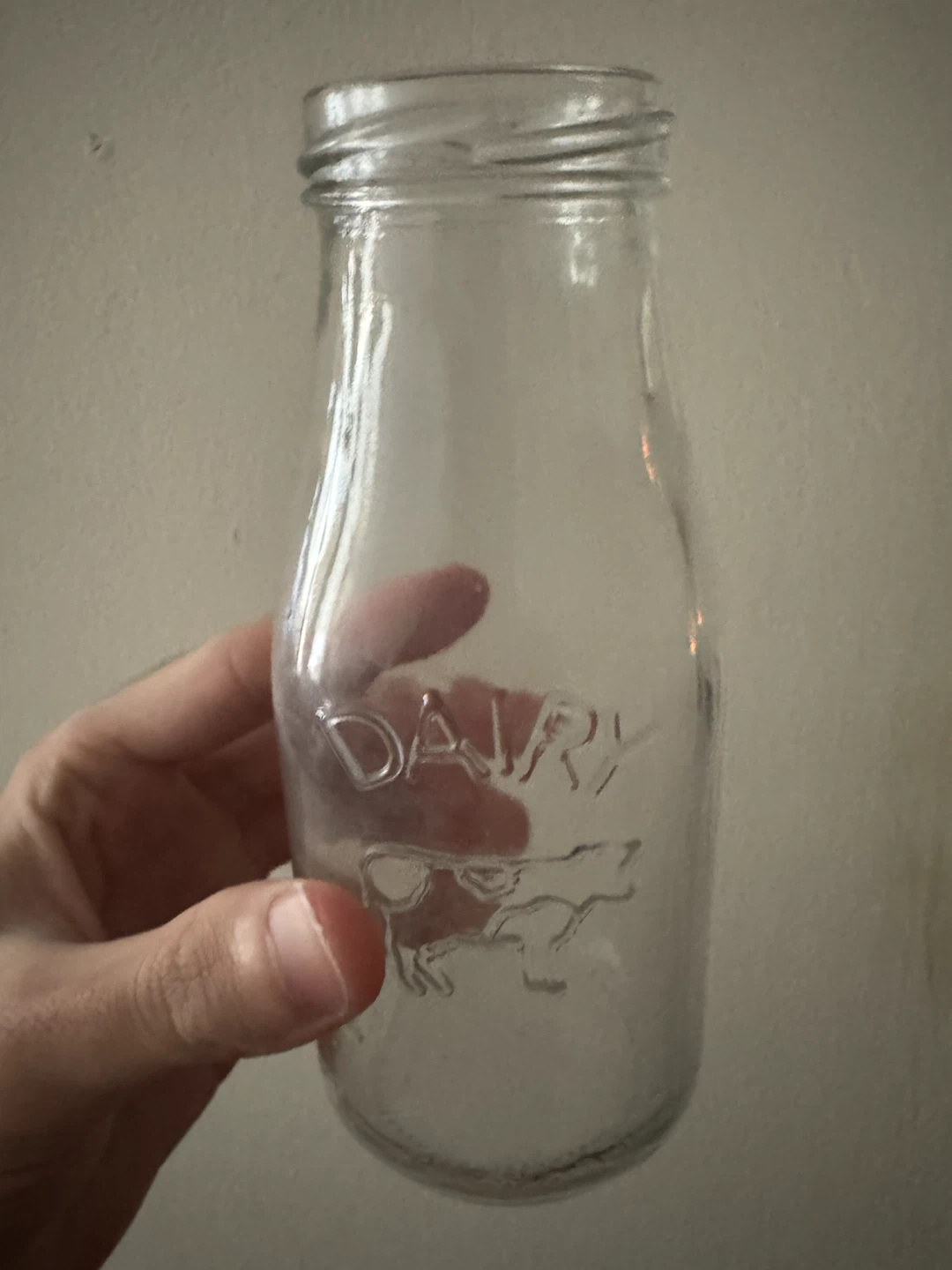 Vintage Dairy Glass Milk Bottle - photo 2