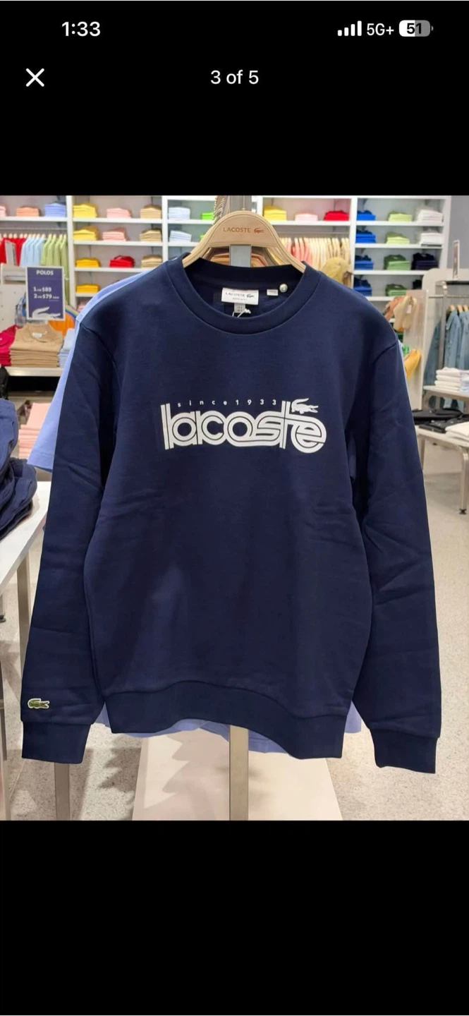 Lacoste Logo Crewneck Sweatshirt