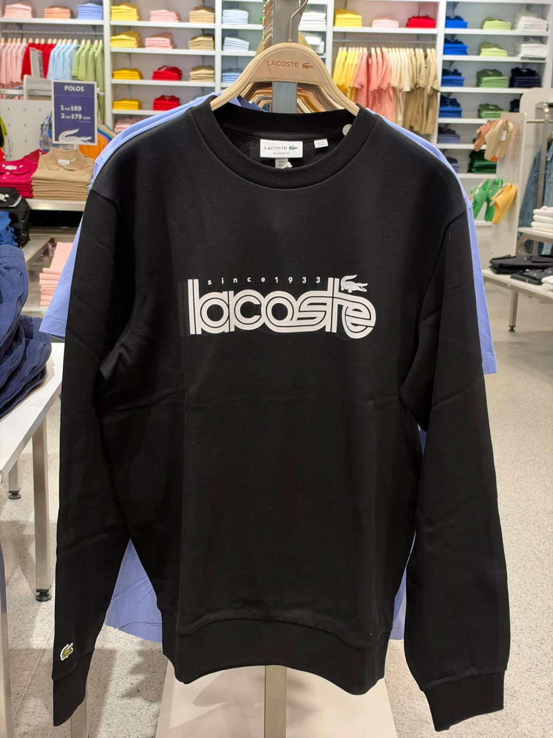 Lacoste Logo Crewneck Sweatshirt - photo 4