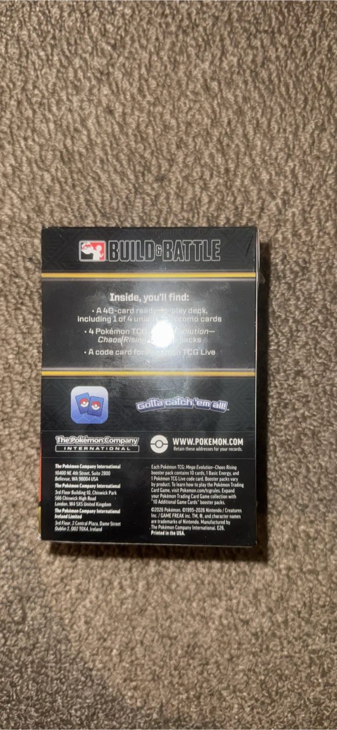 Pokemon TCG Mega Evolution Chaos Rising Build & Battle Box - photo 2