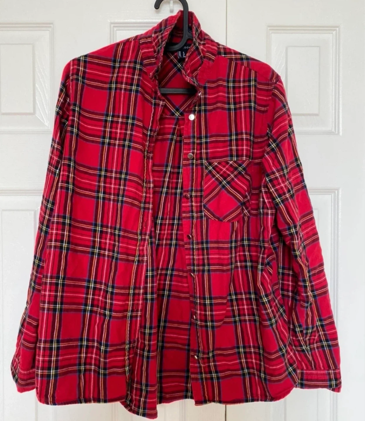 New Look Red Tartan Plaid Shirt