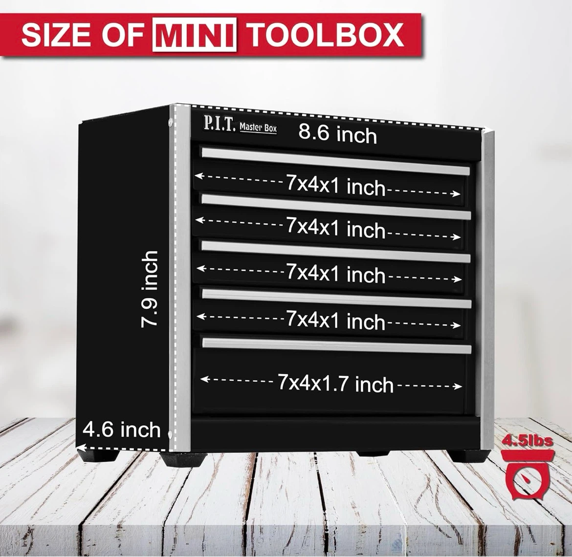 P.I.T. Master Box Mini Toolbox - photo 3