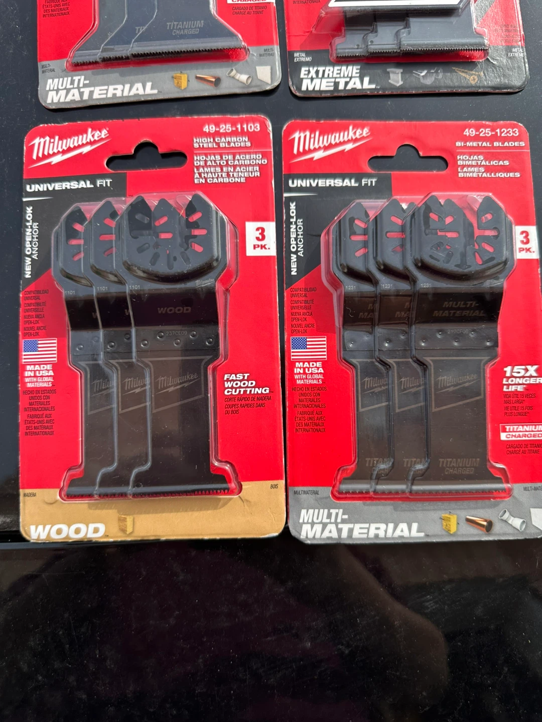 Firm price $15 each Milwaukee Oscillating Multi-Tool Blades, - photo 2
