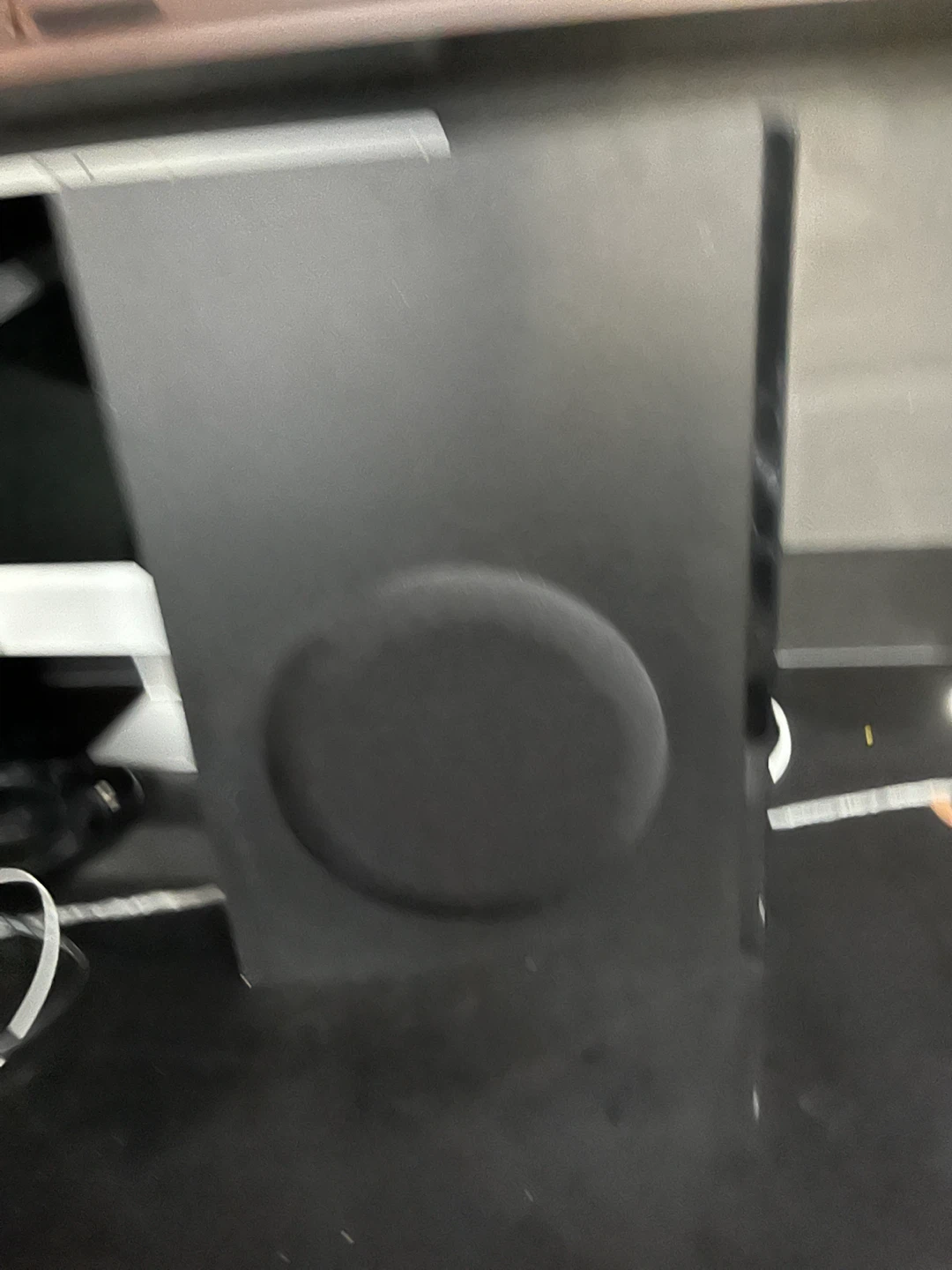 Sharp Black Subwoofer