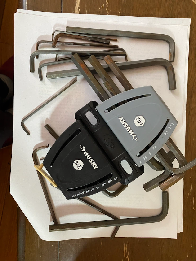 Husky 17-Piece SAE/Metric Allen Hex Key Set