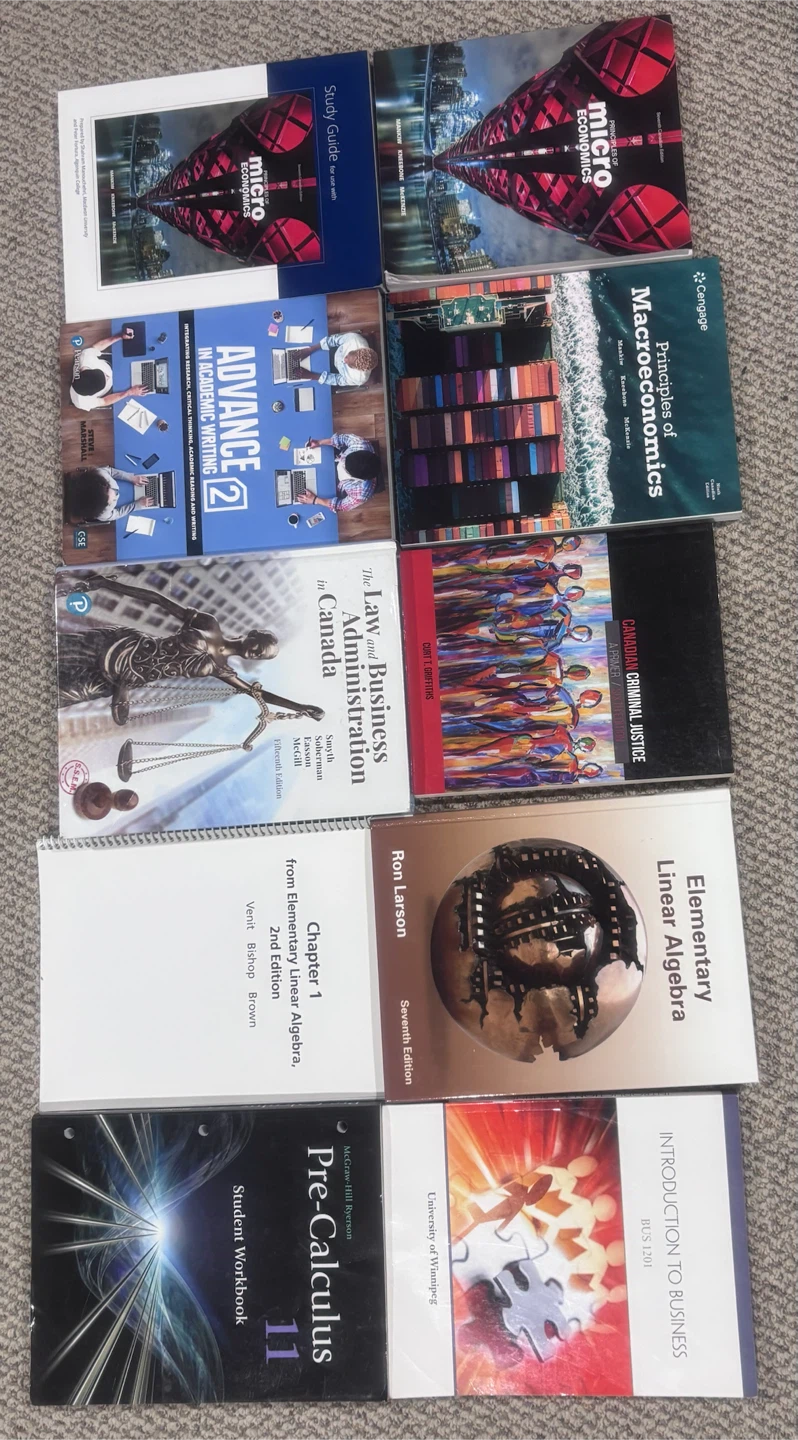Assorted  University Textbooks