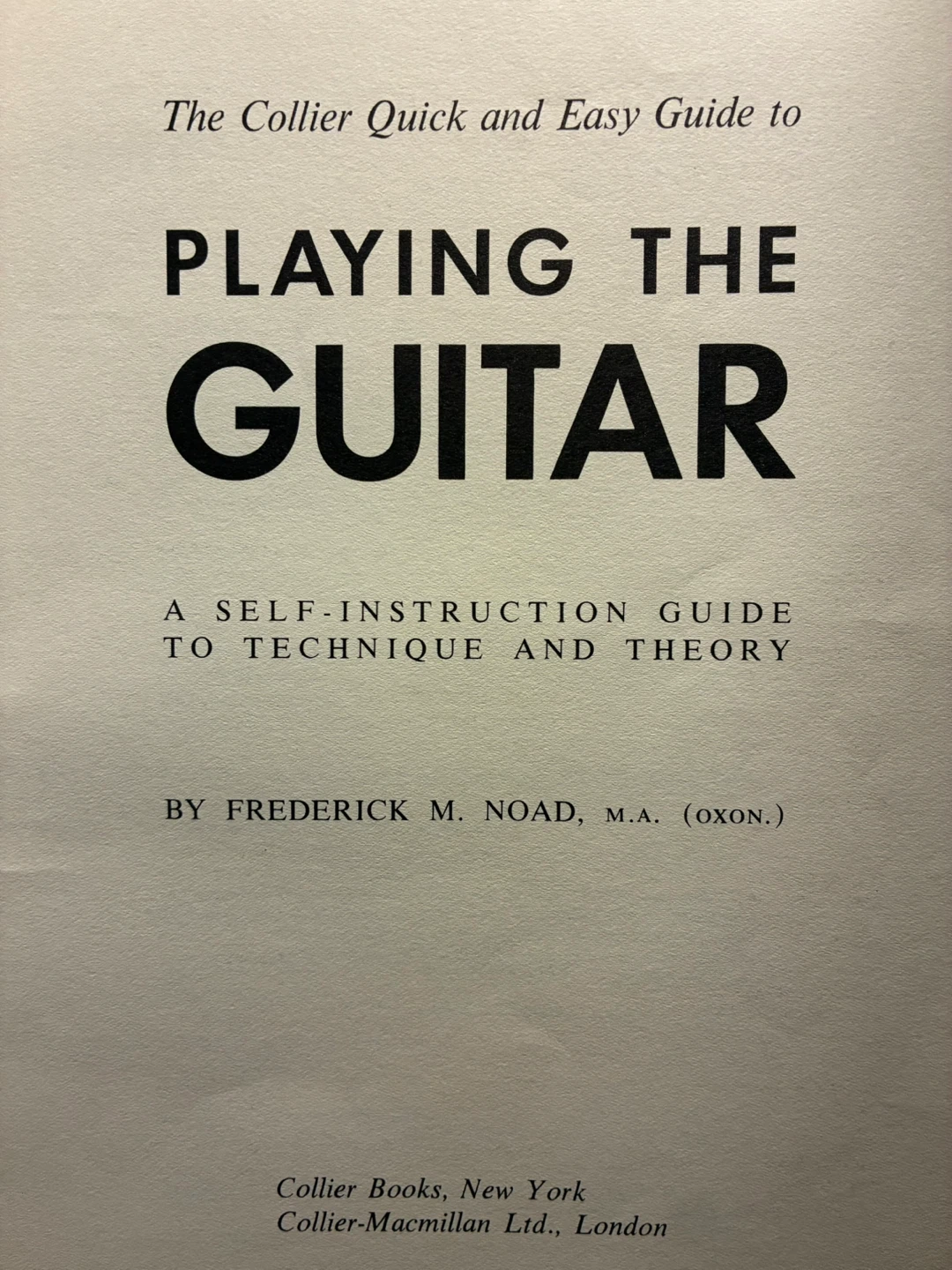 Vintage Guitar Instruction Book  Chords, Music Theory - photo 2