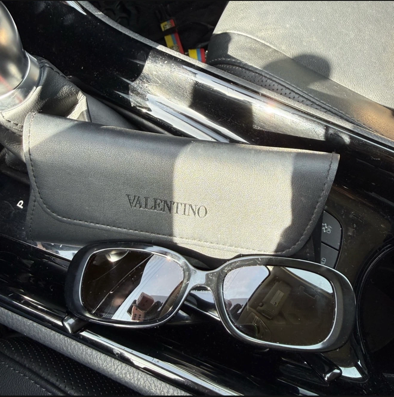 Valentino Black Sunglasses with Case