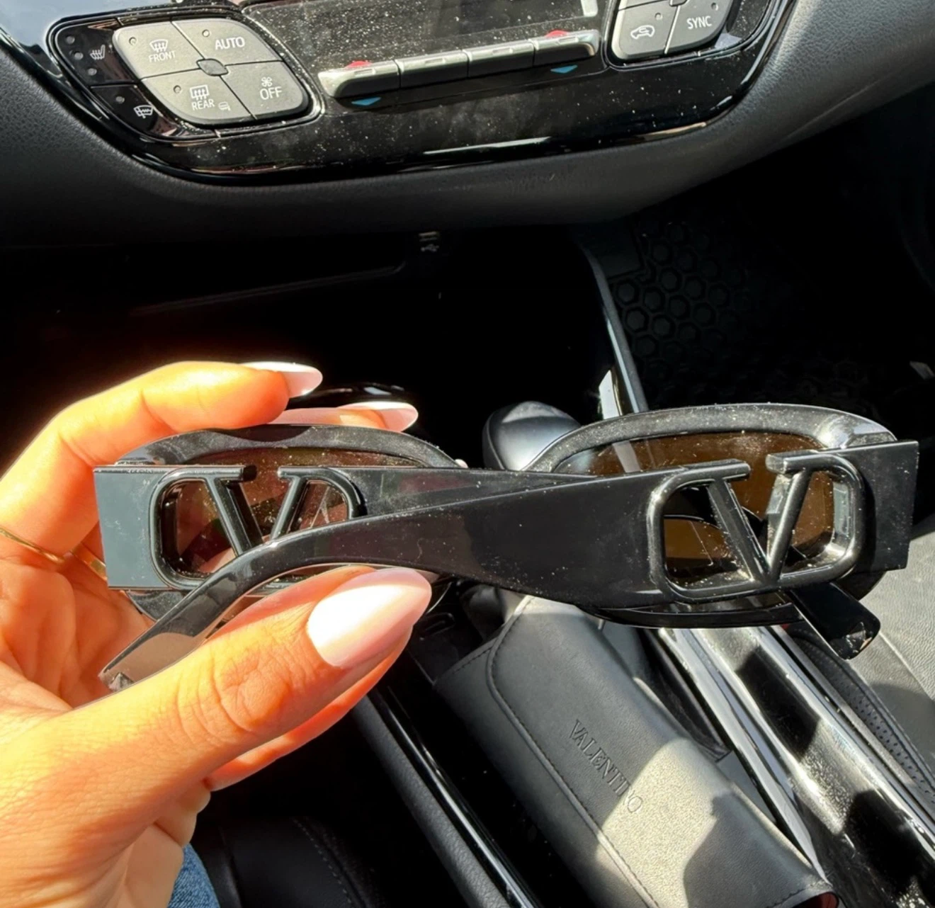 Valentino Black Sunglasses with Case - photo 2