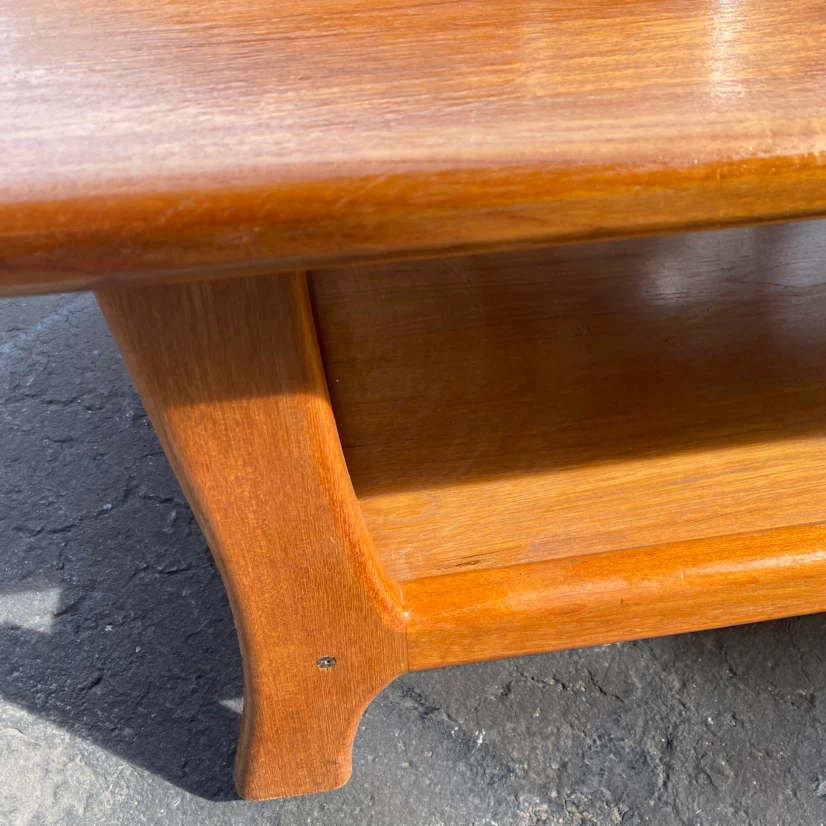 Mid-Century Modern MCM 1970 Teak Coffee Table - photo 4