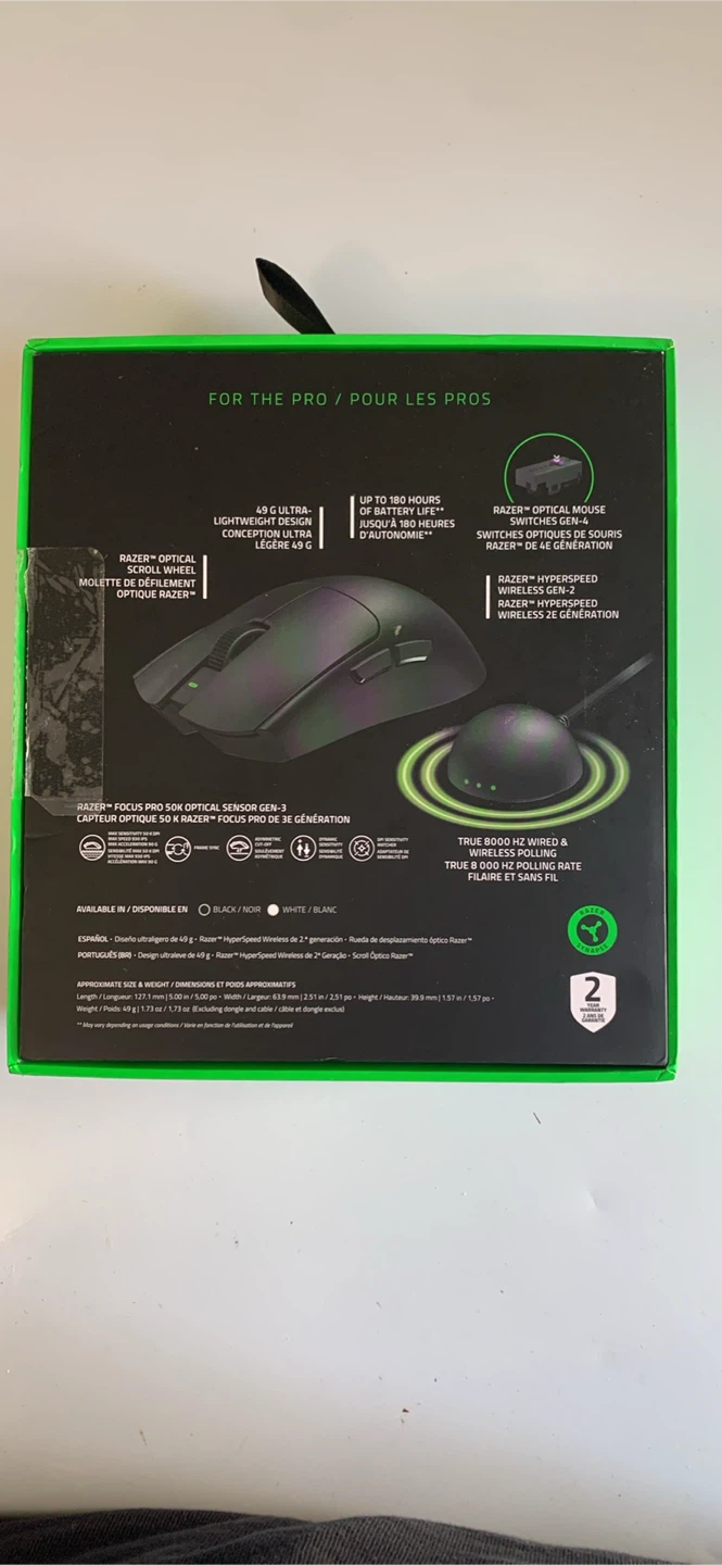 Razer viper V2 Pro mouse with Razer Viper V4 pro box - photo 4