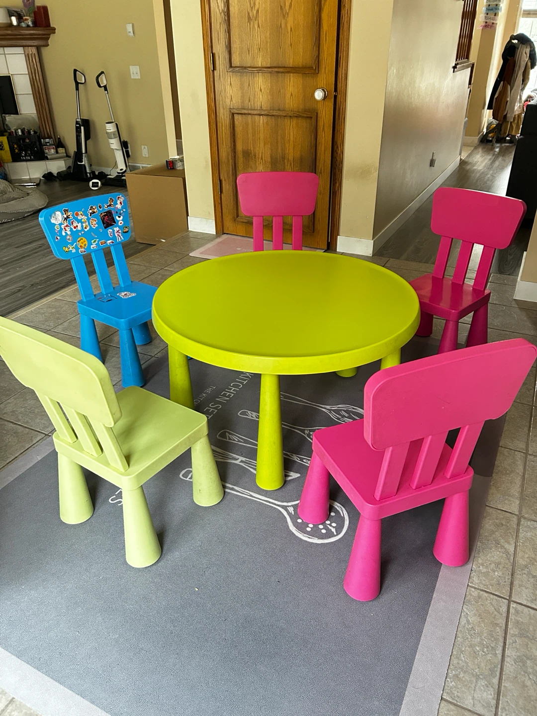 IKEA Mammut Kids Table and 4 Chairs