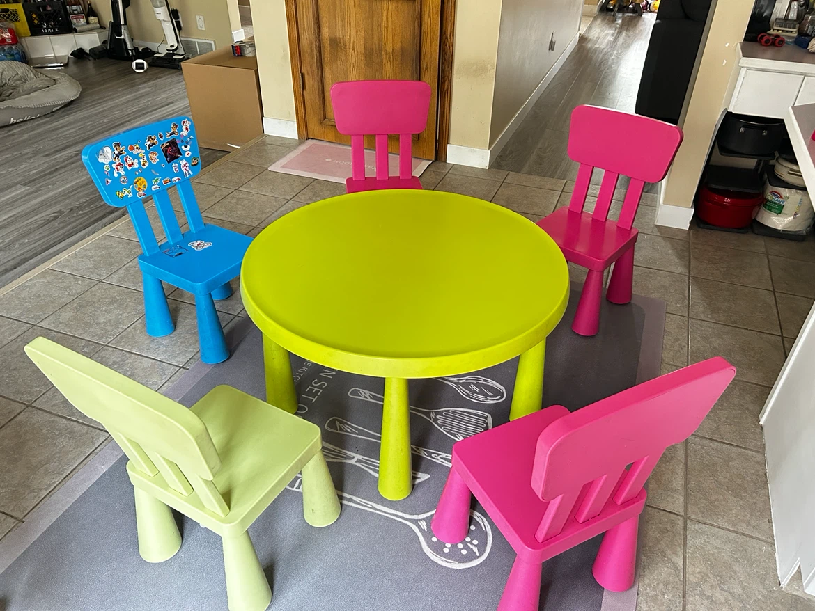 IKEA Mammut Kids Table and 4 Chairs - photo 4