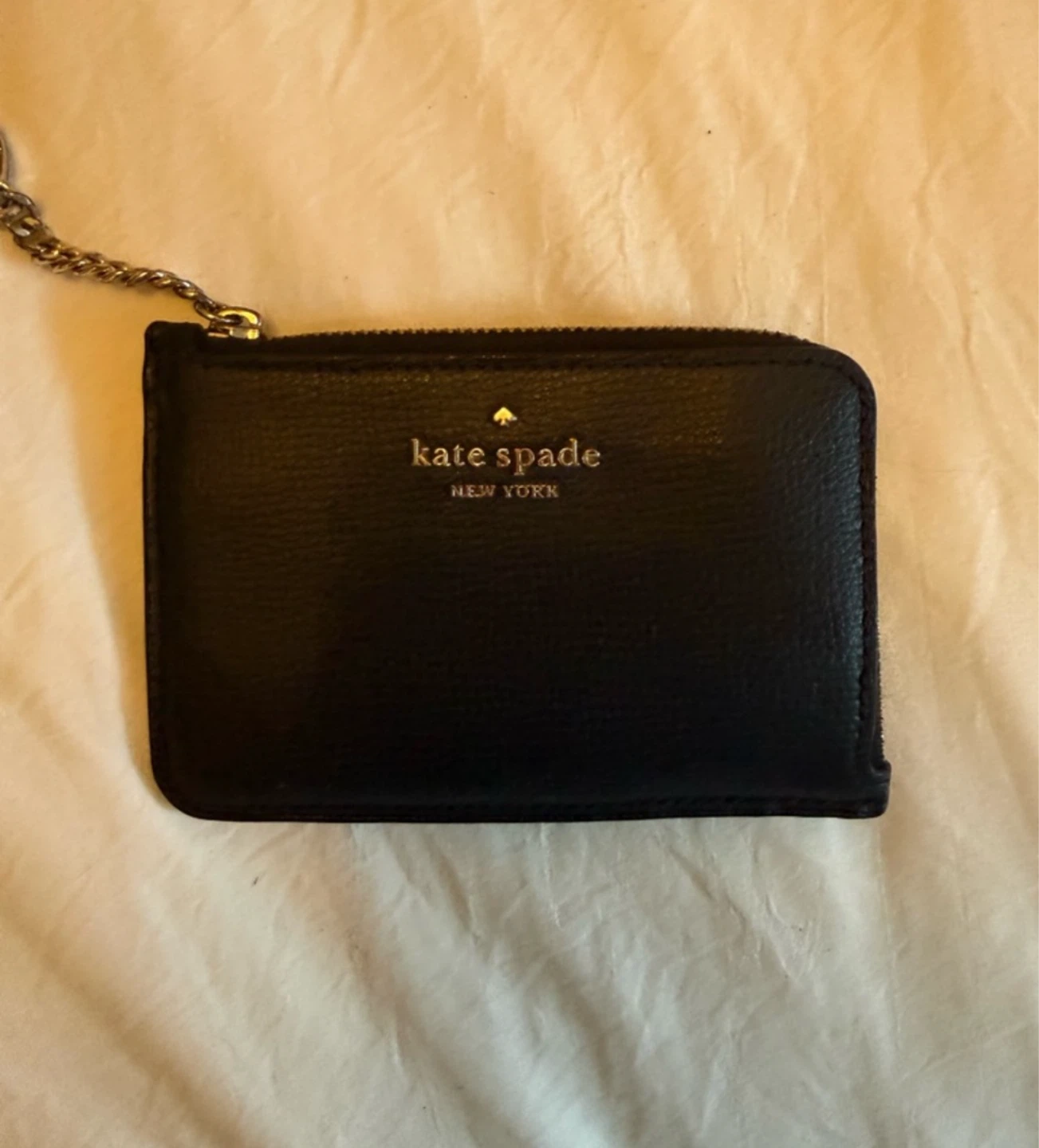 Kate Spade Black Leather Zip Card Case - photo 2