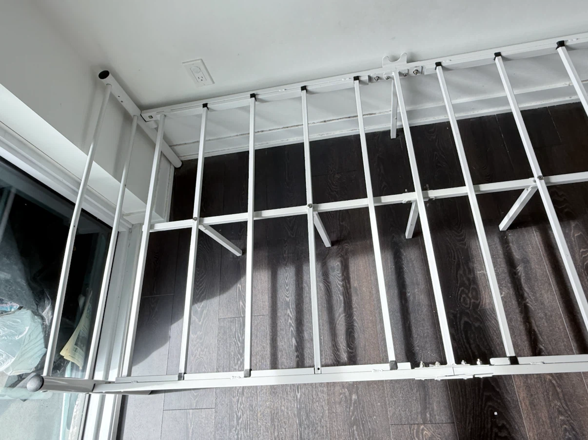White Twin Metal Bed Frame - photo 4