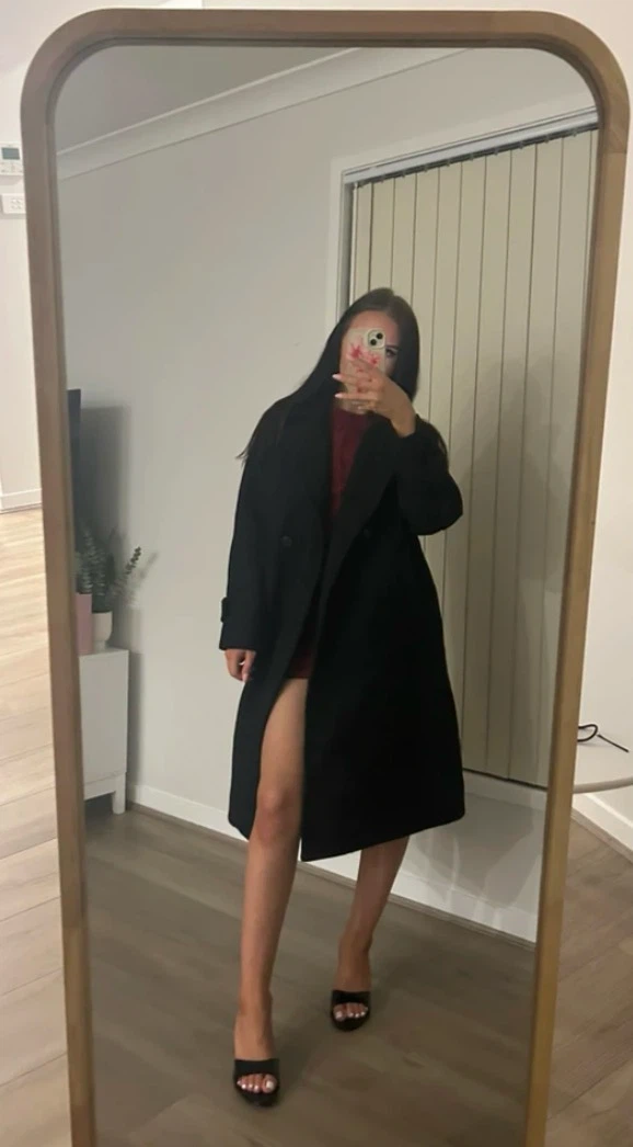 Coffee Brown Soft Wool Long Coat