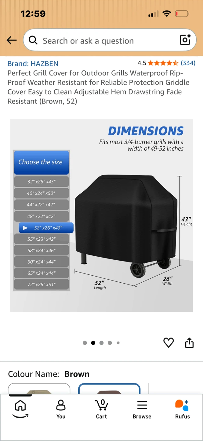 HAZBEN Waterproof Outdoor Grill Cover - photo 5