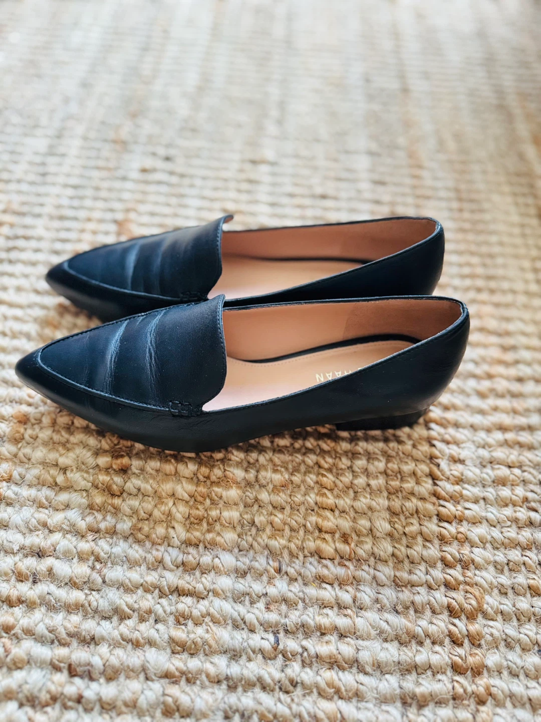 Cole Haan Black Leather Pointed-Toe Loafers - photo 2