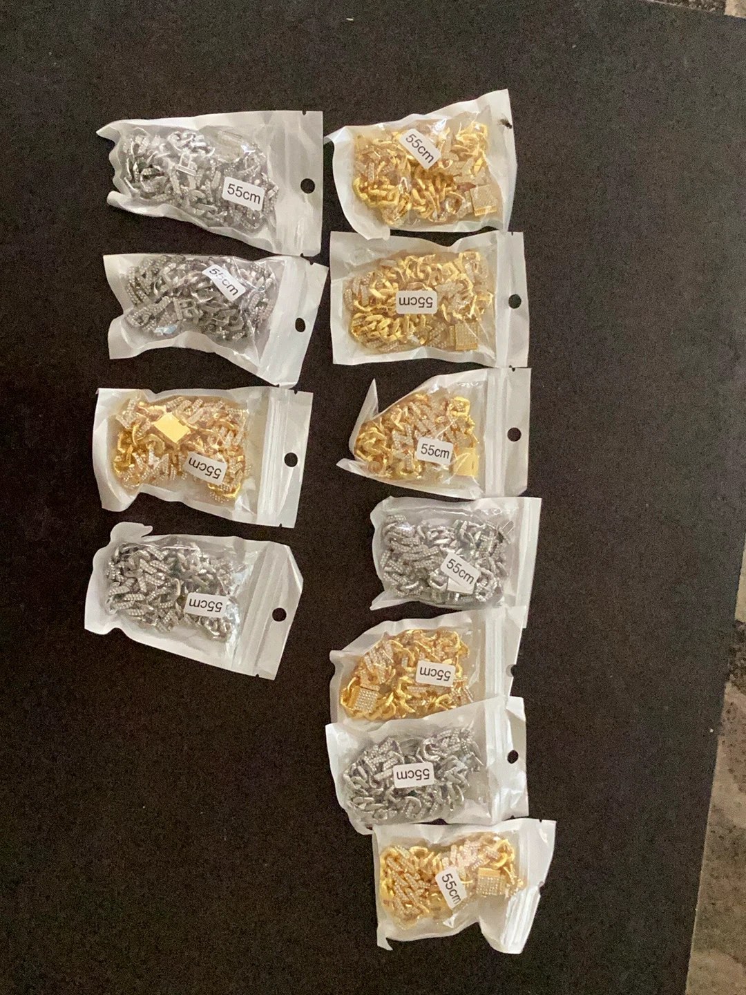 Iced Out Cuban Link Chains 55cm