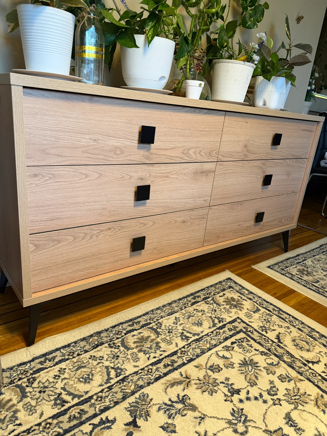 Modern Light Oak Finish 6-Drawer Dresser - photo 2