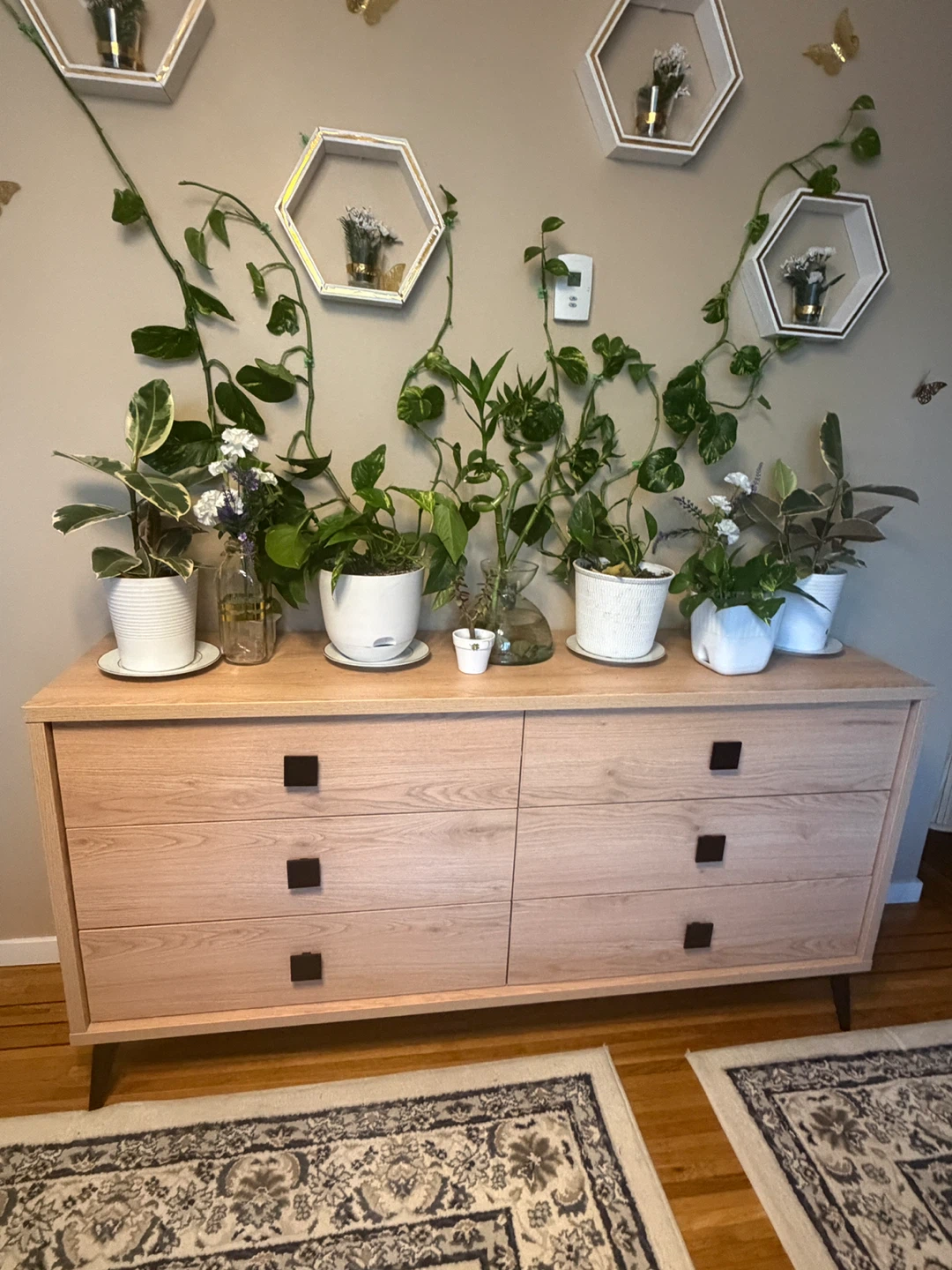 Modern Light Oak Finish 6-Drawer Dresser - photo 3