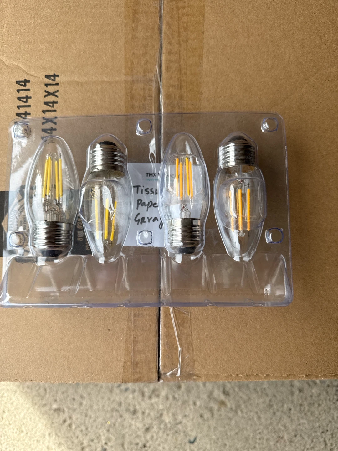 Set of 4 LED Filament Bulbs