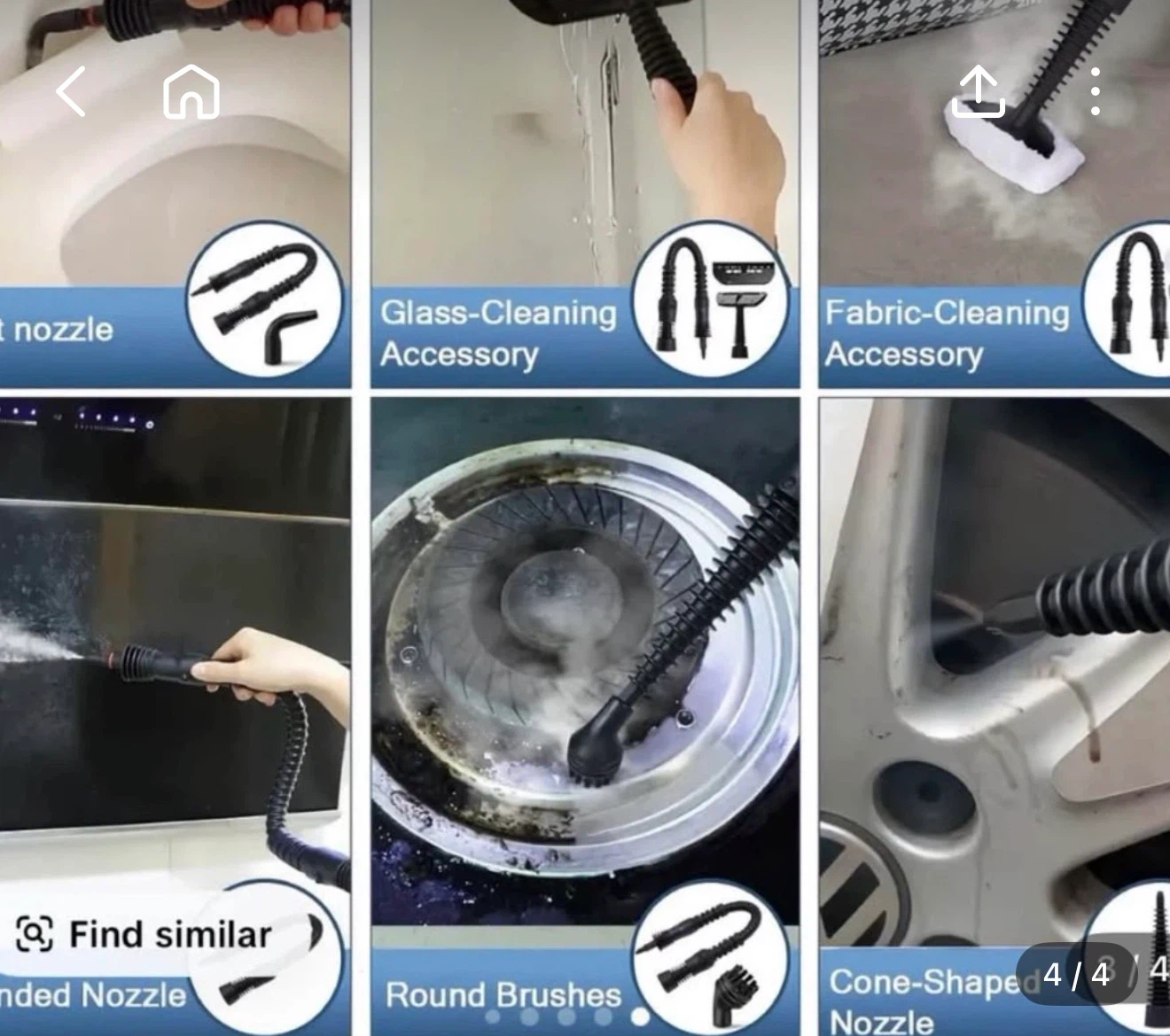 Handheld Steam Cleaner with Accessories - photo 4