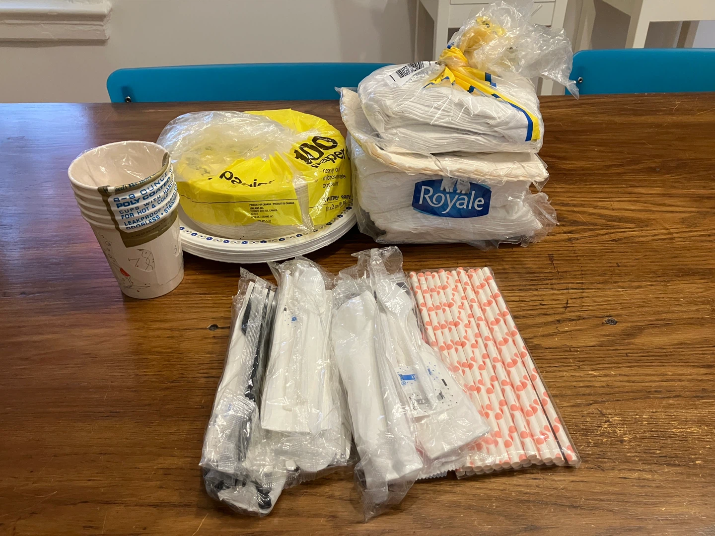 Paper picnic items