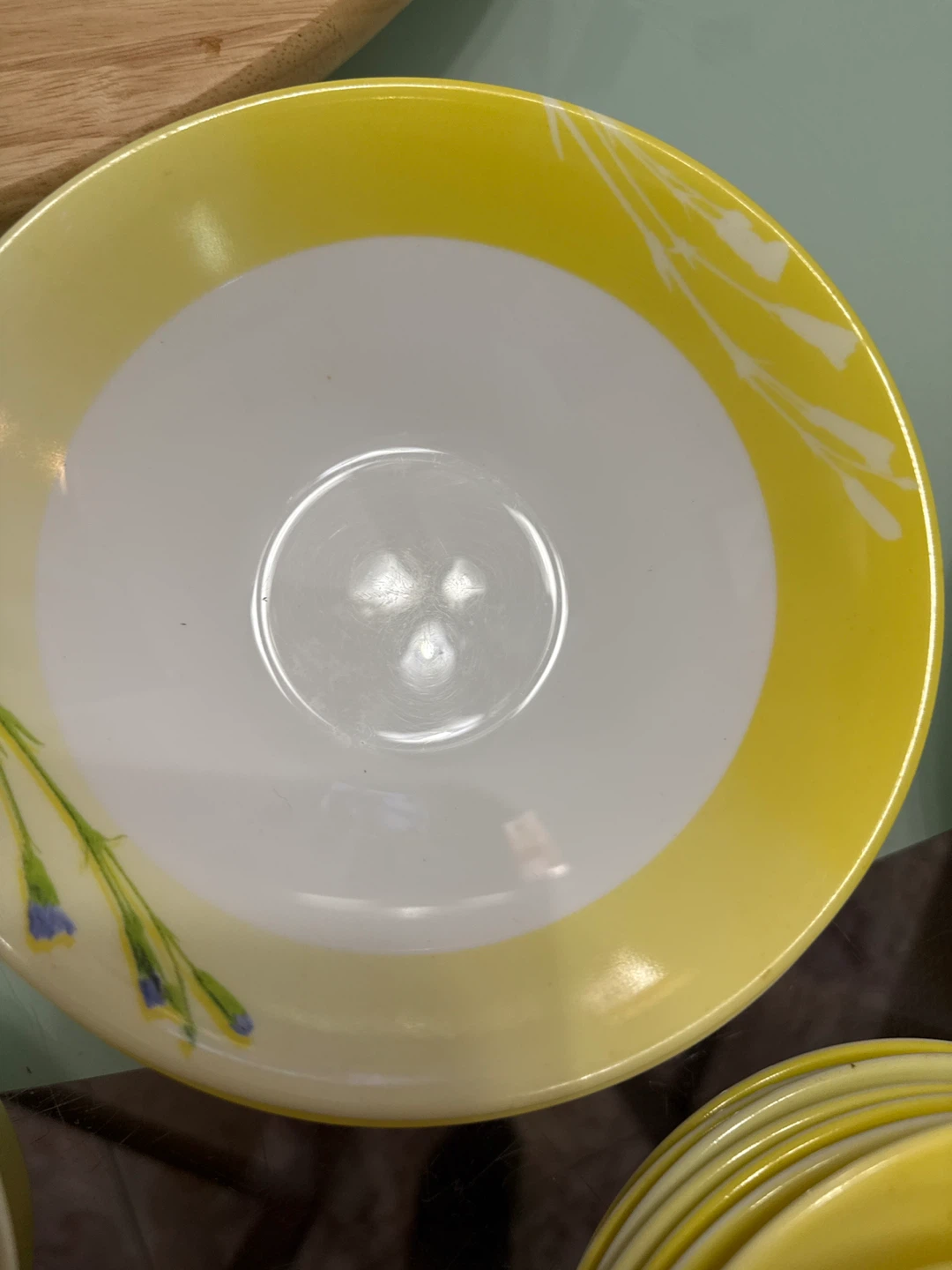 Vintage Yellow Floral Tea Set - photo 4