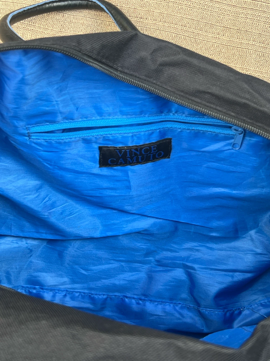 Vince Camuto Black Nylon Duffel Weekender Travel Bag - photo 3