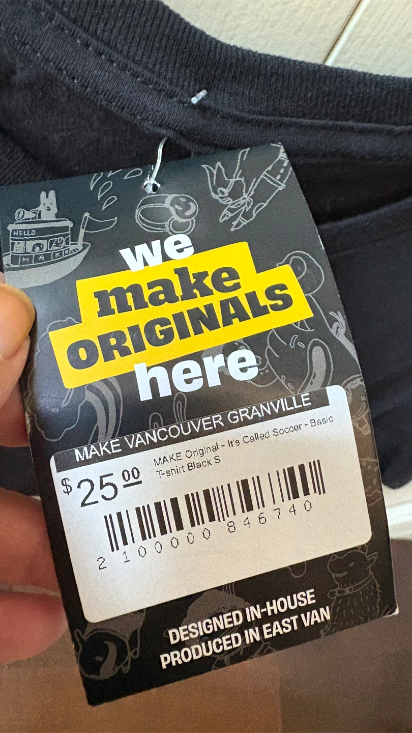 MAKE Vancouver It's Called Soccer T-Shirt - S - photo 3