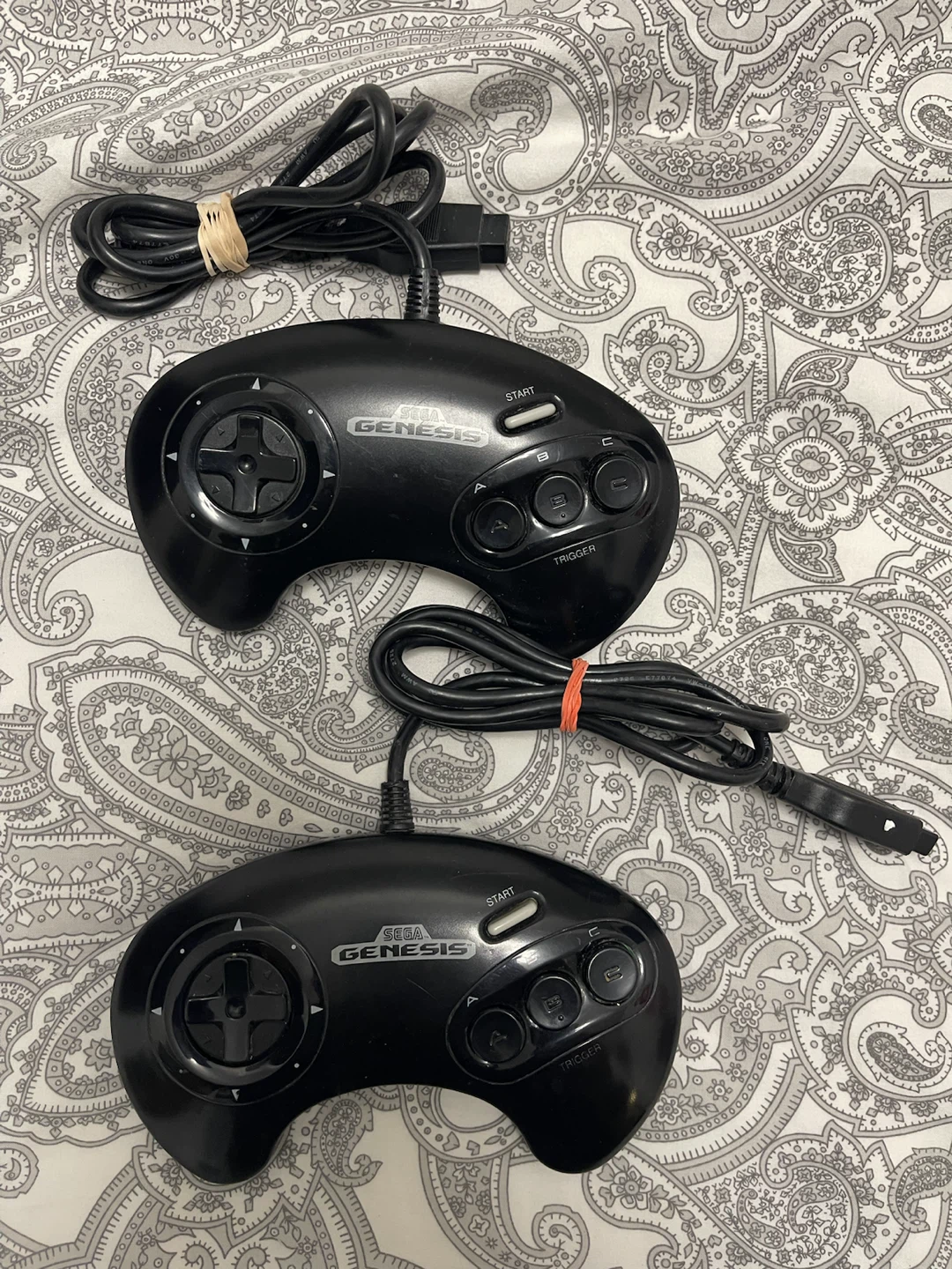 Two Sega Genesis Controllers Model 1650