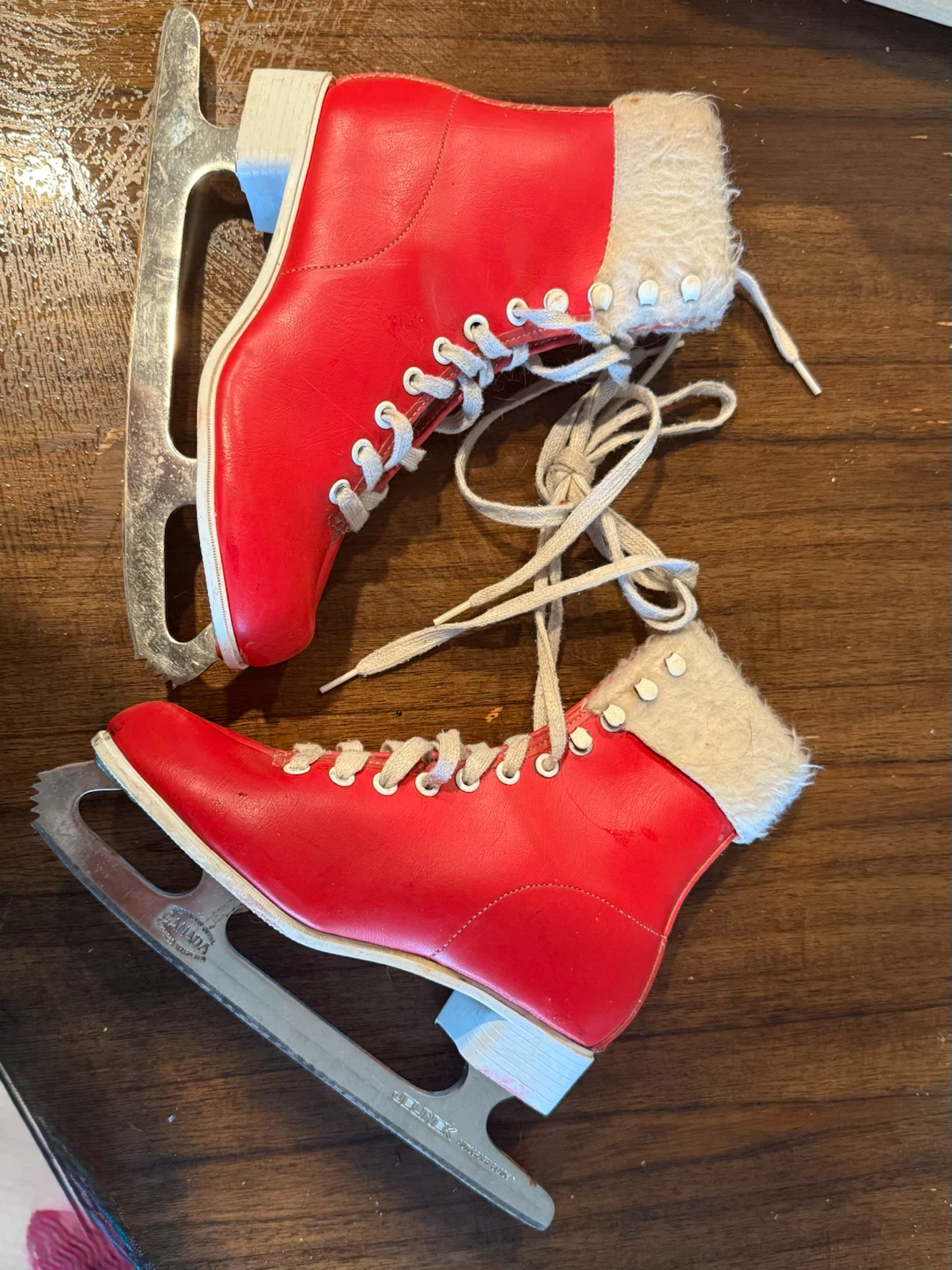 Vintage Jelinek Red Figure Skates