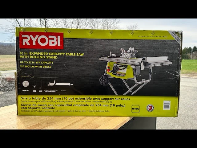 RYOBI 15 Amp 10-inch Expanded Capacity Table Saw Sealed in Box