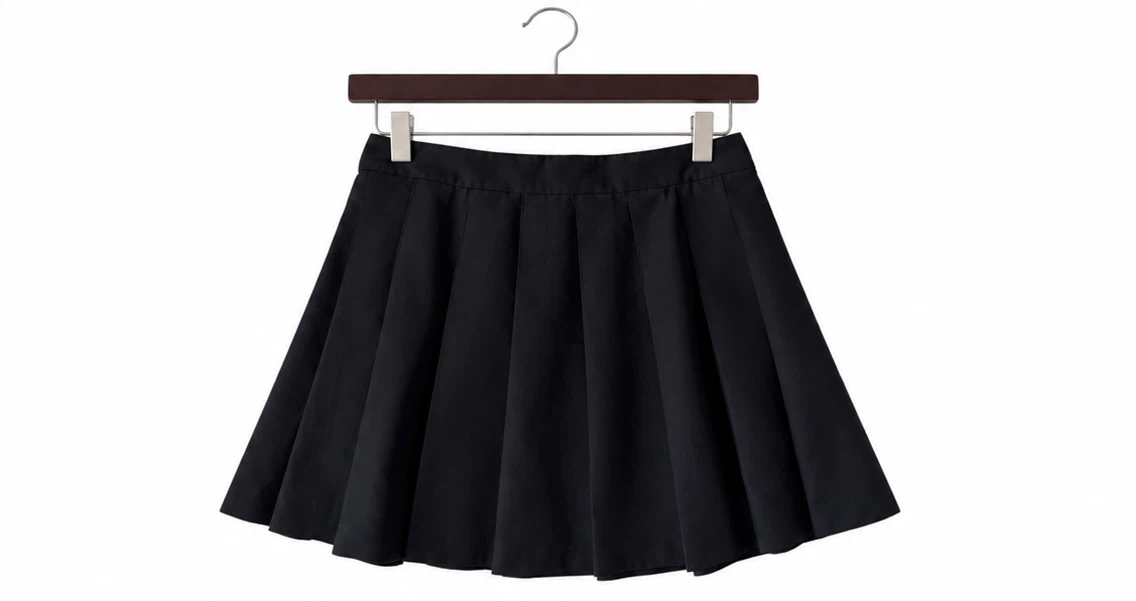 ARITZIA pleated black mini skirt
