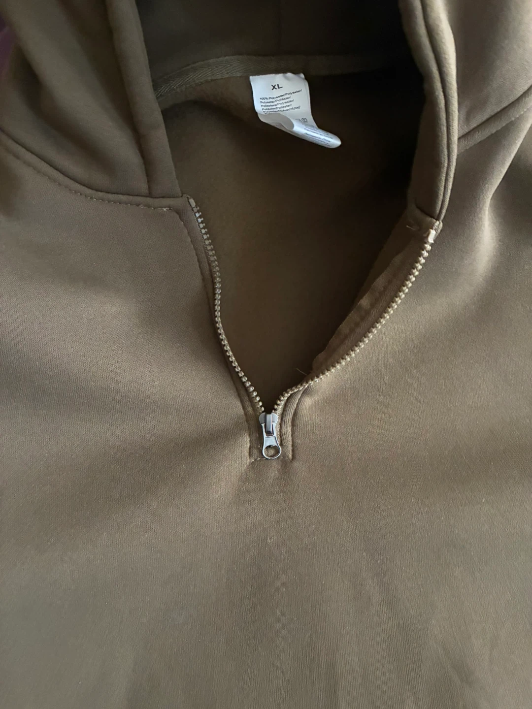 Brown Quarter-Zip Hoodie - photo 2
