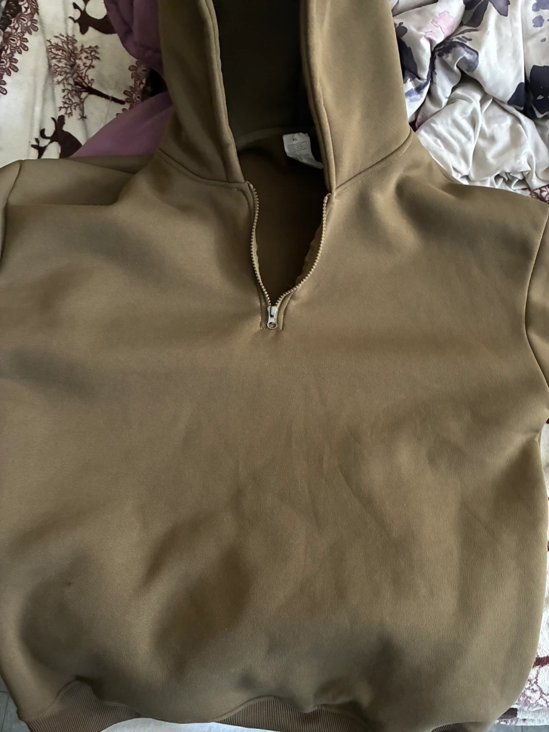 Brown Quarter-Zip Hoodie - photo 3