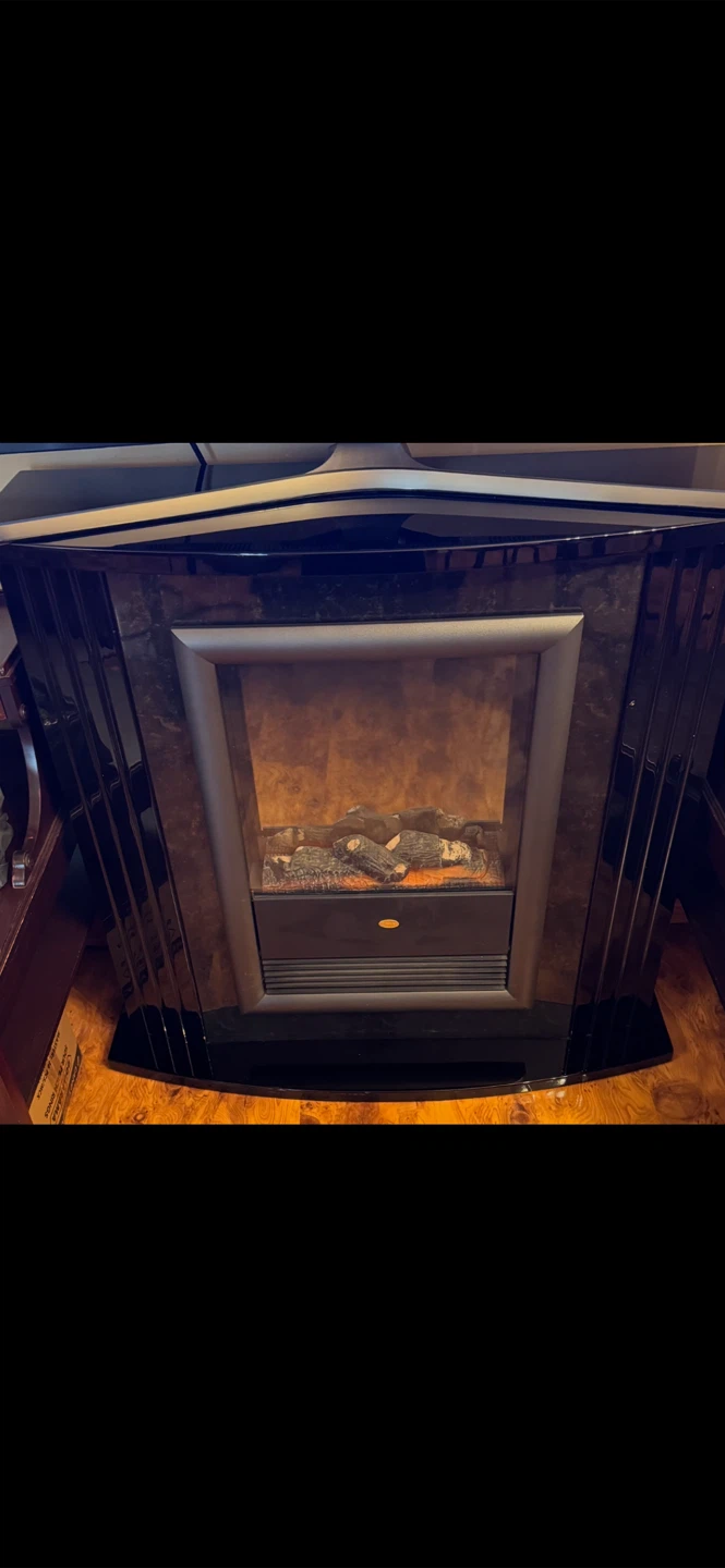 Black Electric Fireplace - photo 2