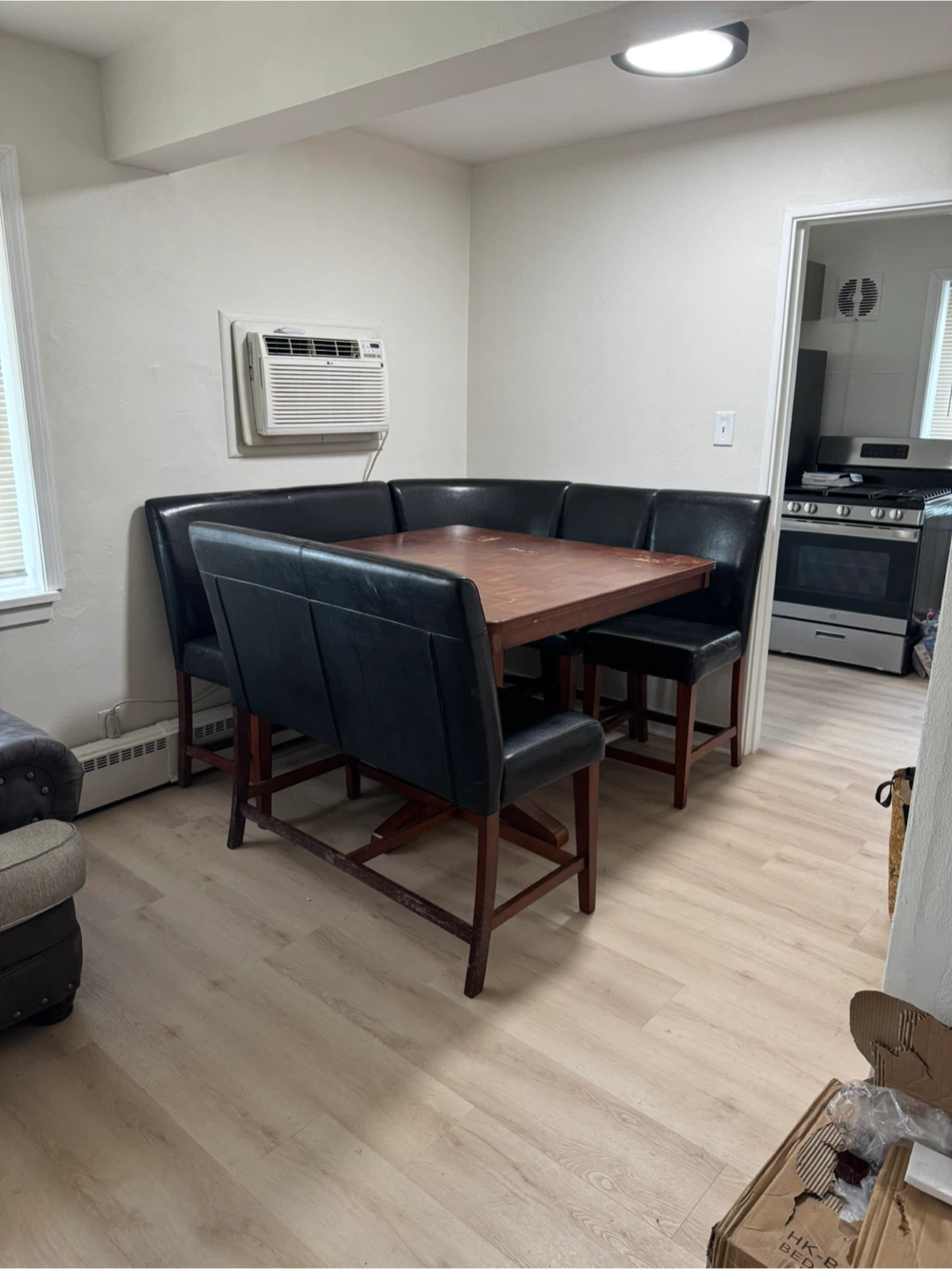 Black Corner Breakfast Nook Dining Set - photo 2