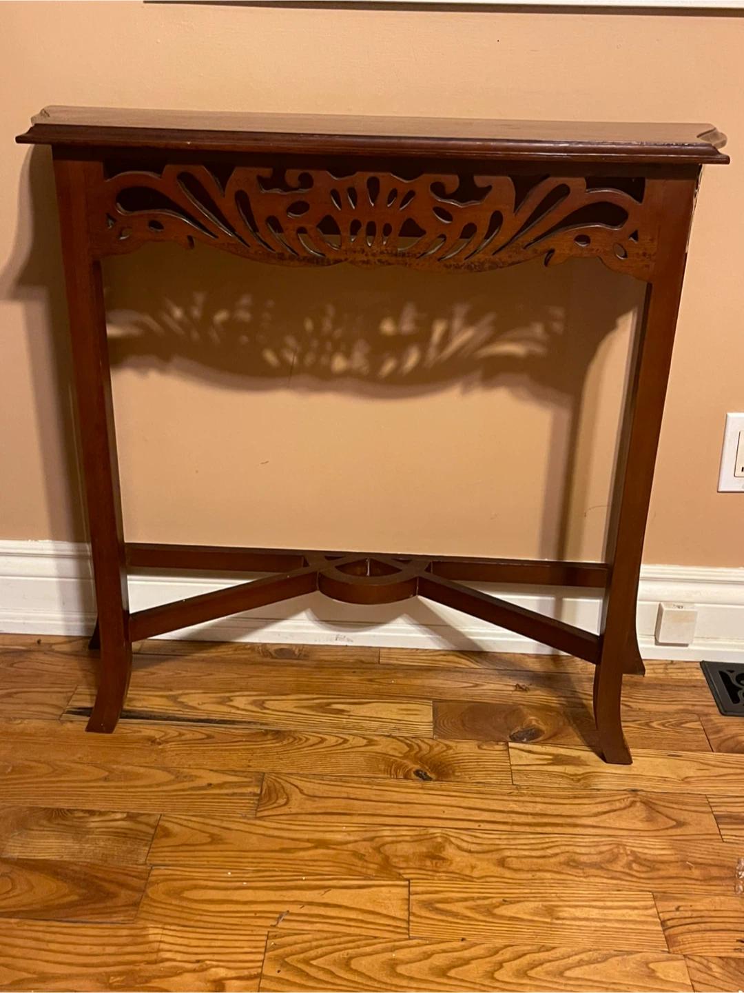 Wooden entryway console table