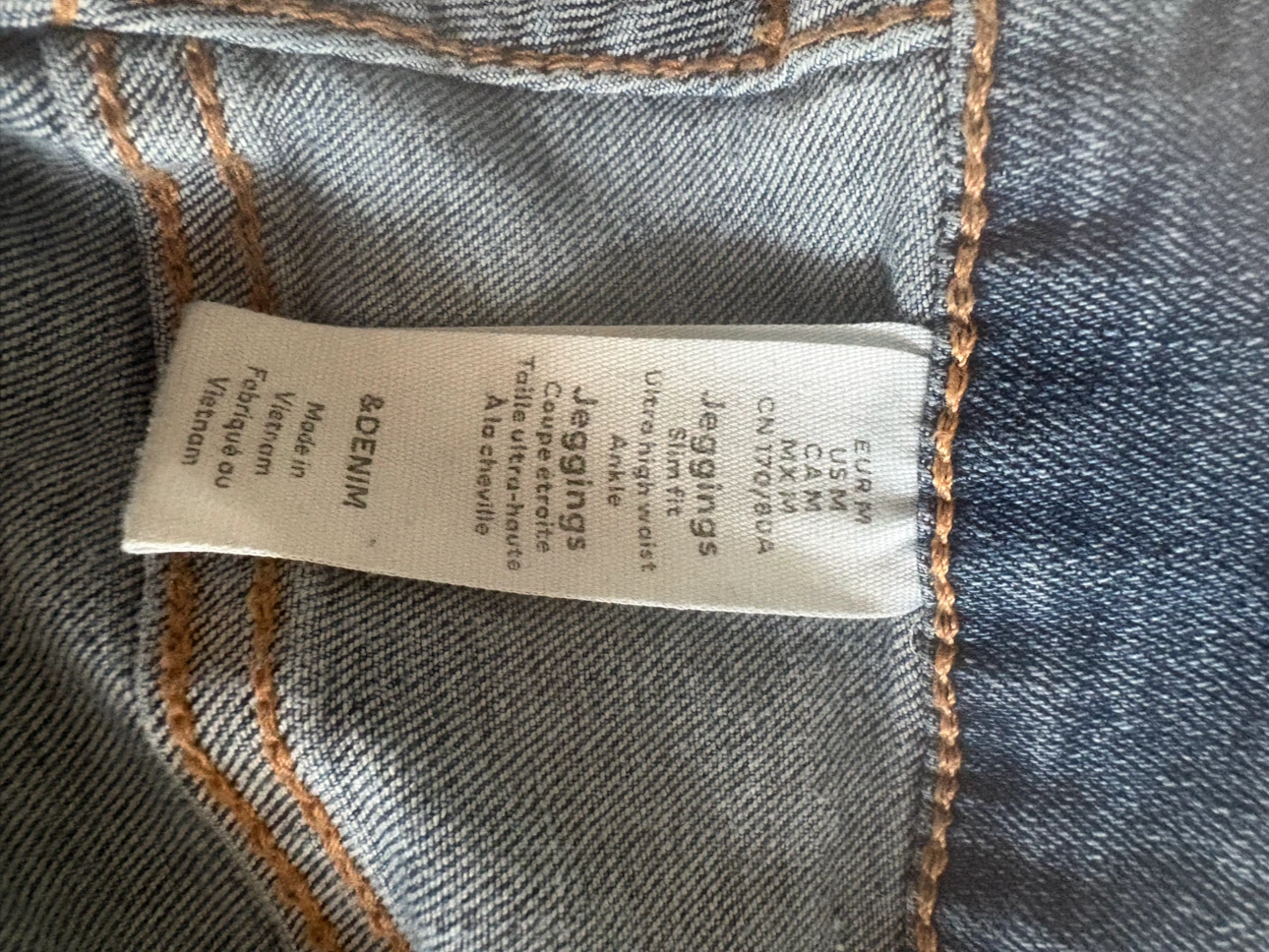 Denim Ultra High Waist Jeggings - size medium - photo 2